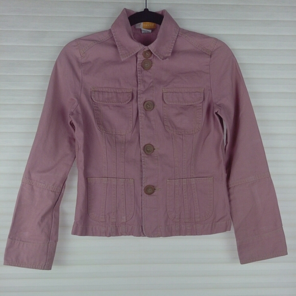 Tulle Anthropologie Pink Button Up Jacket Sz S - Picture 4 of 7